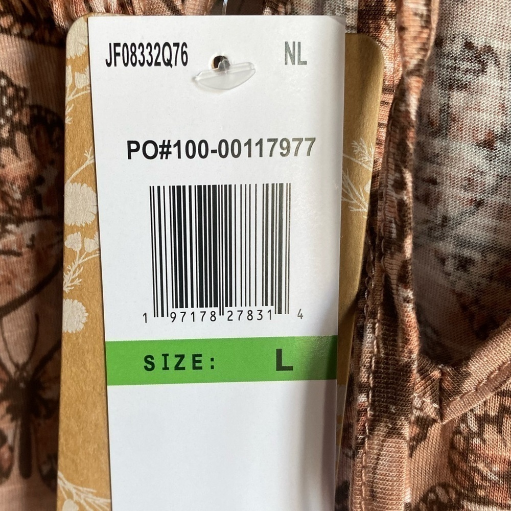Mason & Belle NWT Butterfly Peasant Boho Flowy Long Sleeve Blouse Women’s Size L - Picture 7 of 7